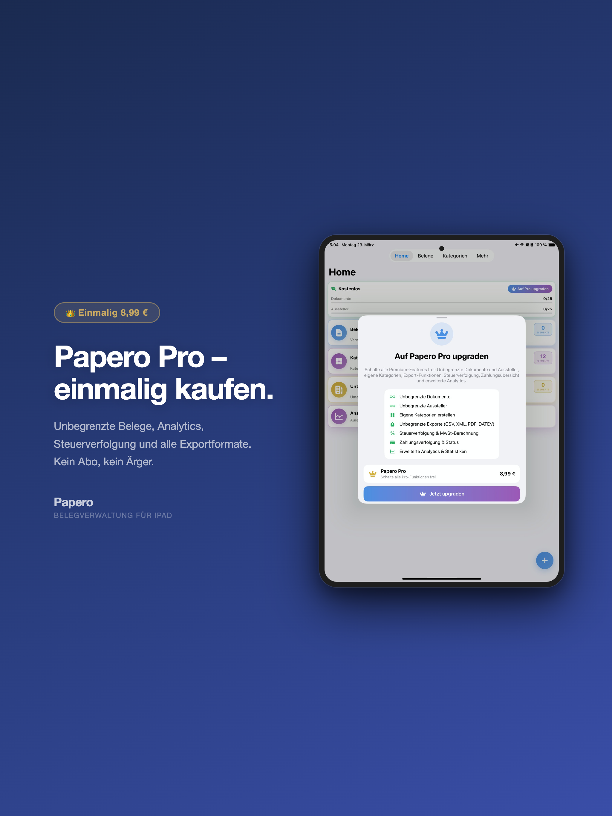 Papero Pro – Einmalkauf